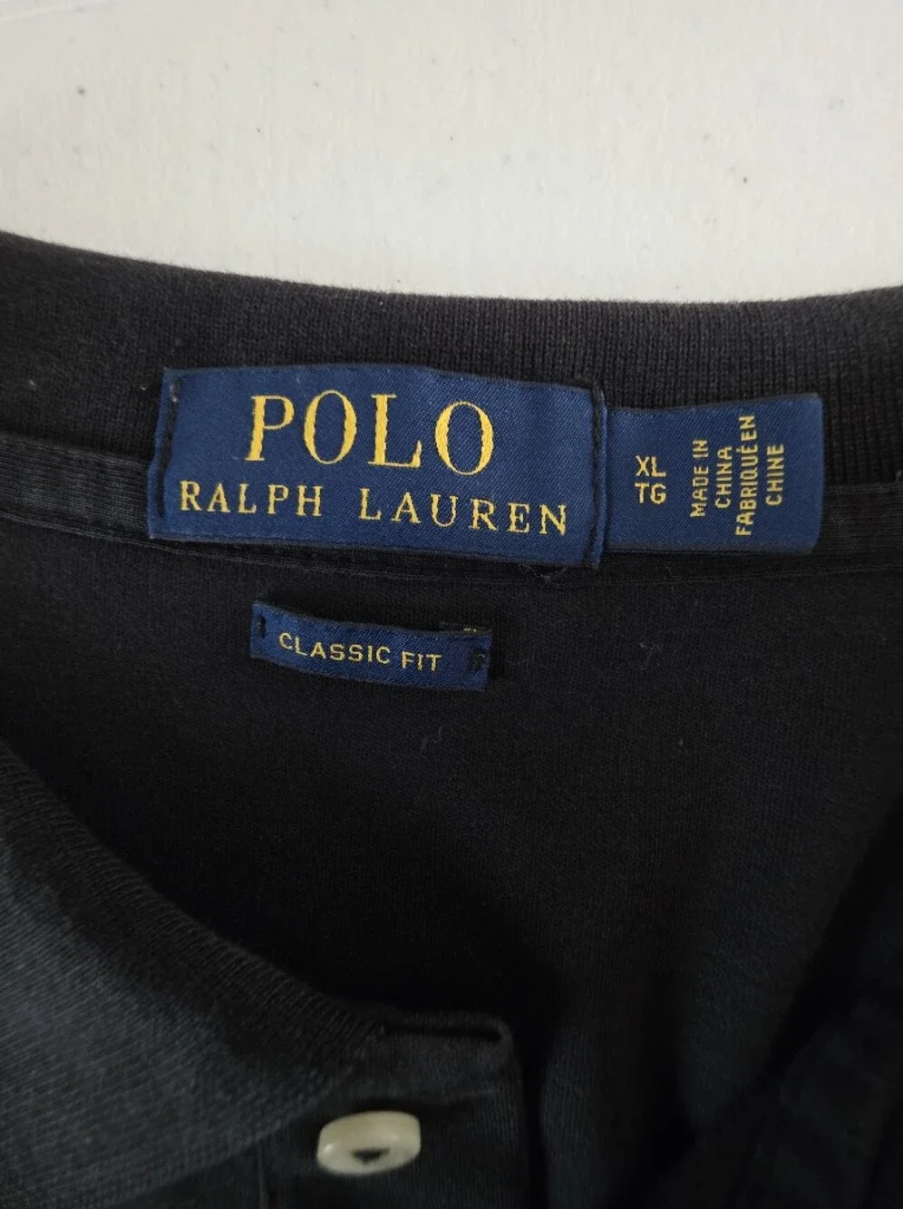 Polo Ralph Lauren Classic Fit Polo Shirt XL Black Pony Logo Cotton Golf